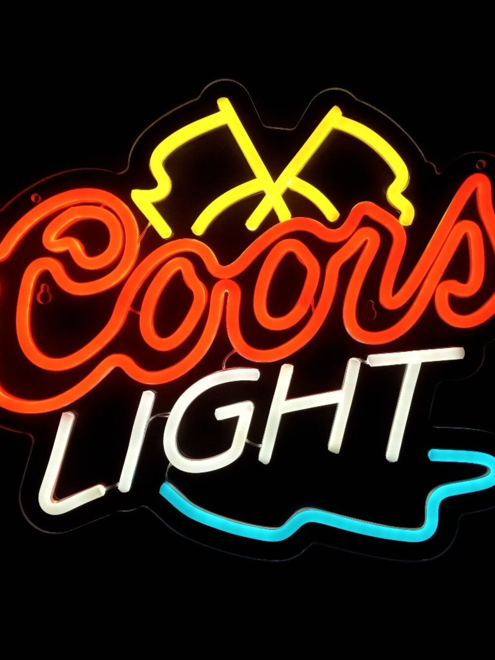 COORS LIGHT RACING NEON LED SIGN - Picture 2 of 8
